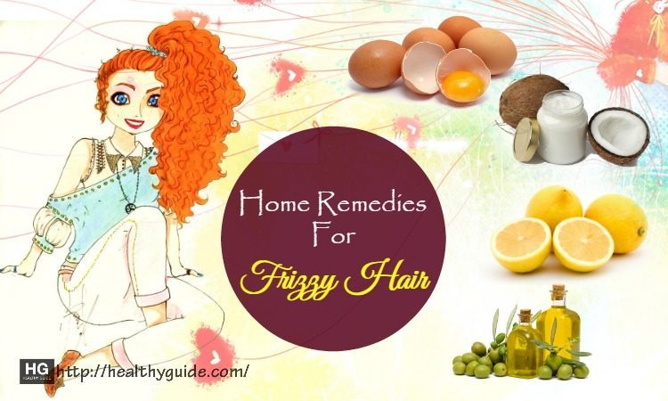 What are some home remedies for frizzy hair?