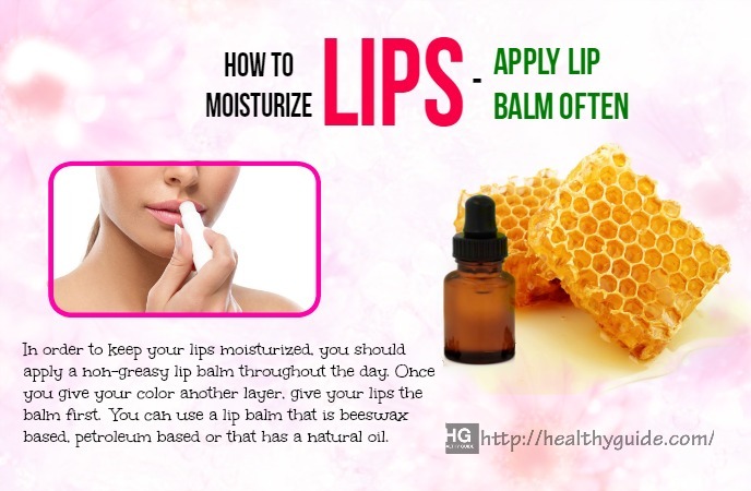 how to moisturize lips 